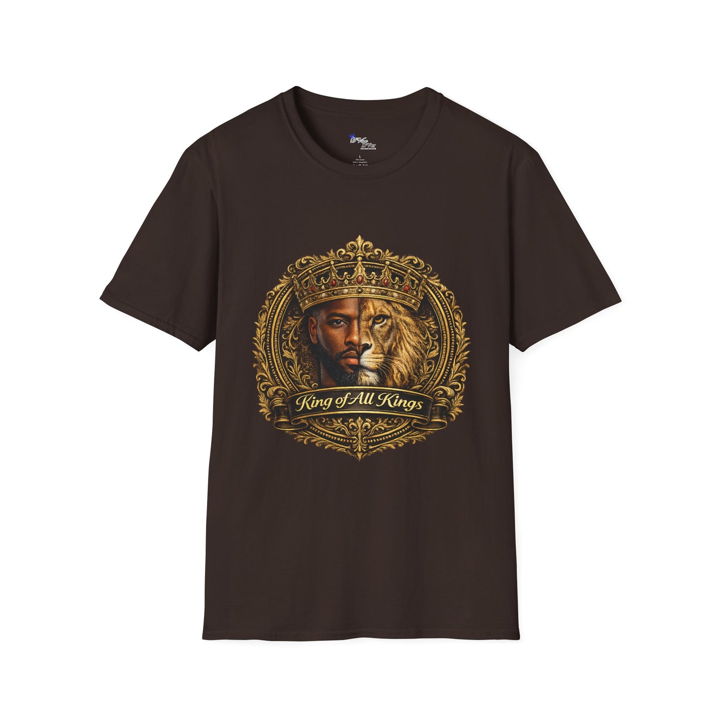 King of All Kings T-Shirt — Regal Lion & Crown Christian Faith Tee