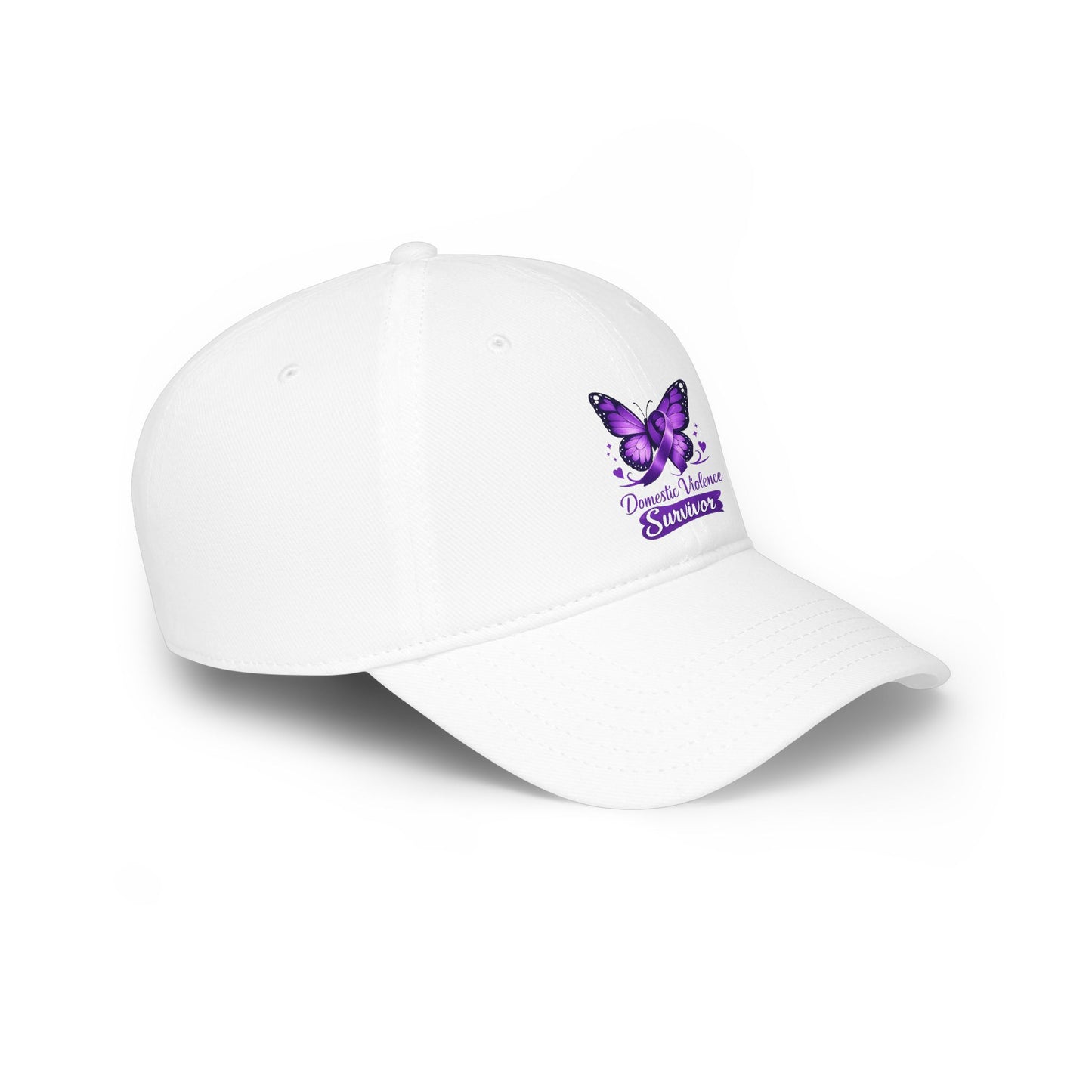 Domestic Violence Survivor Purple Butterfly Baseball Cap
