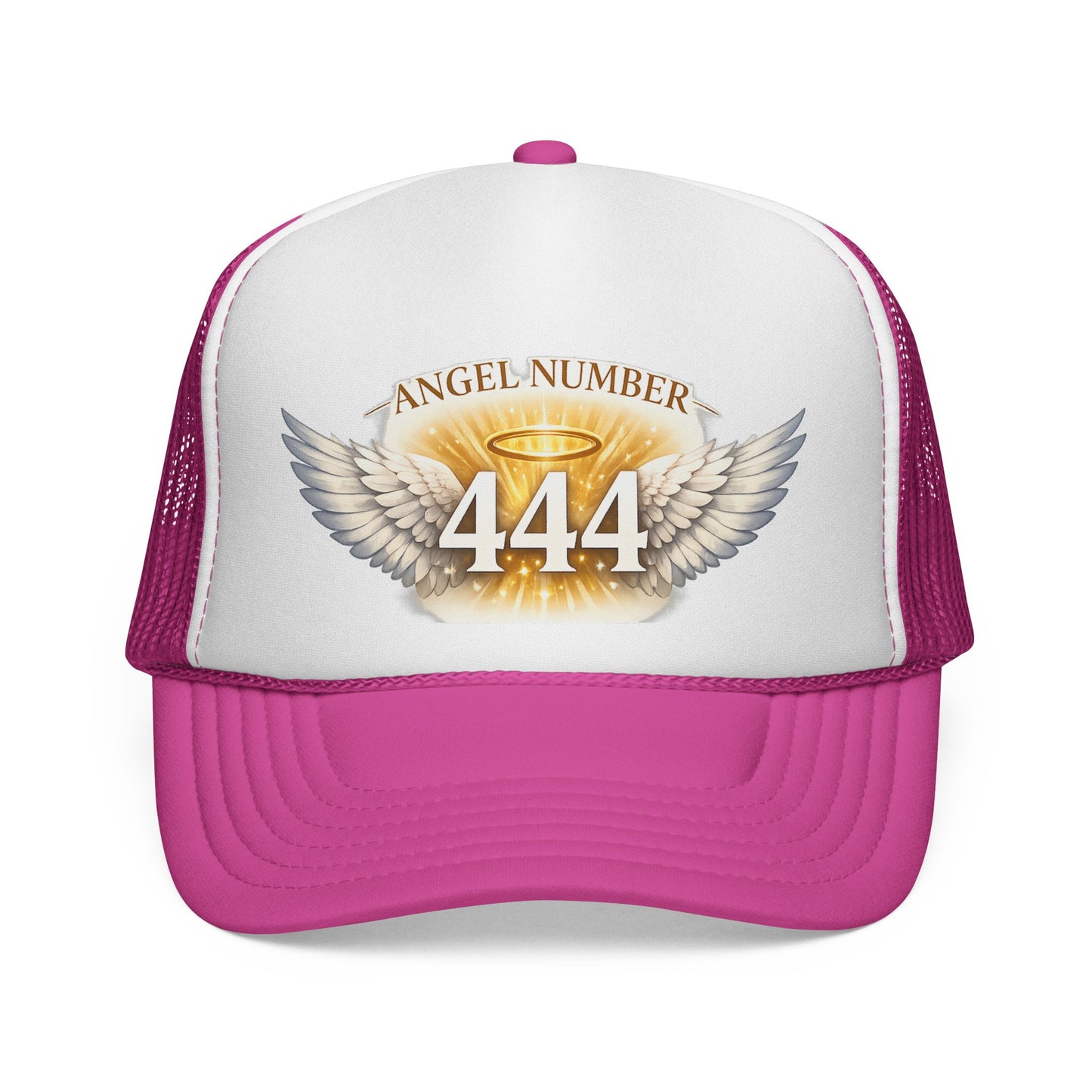 Angel Number 444 Spiritual Winged Halo Trucker Cap