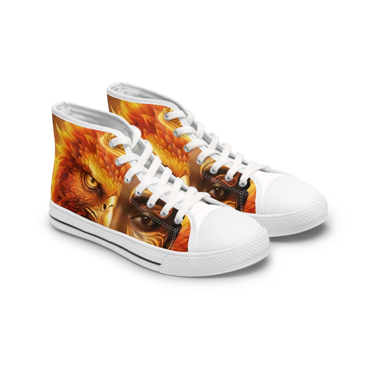 High Top Sneakers — Phoenix Queen I Rise Graphic Women's Casual Shoes