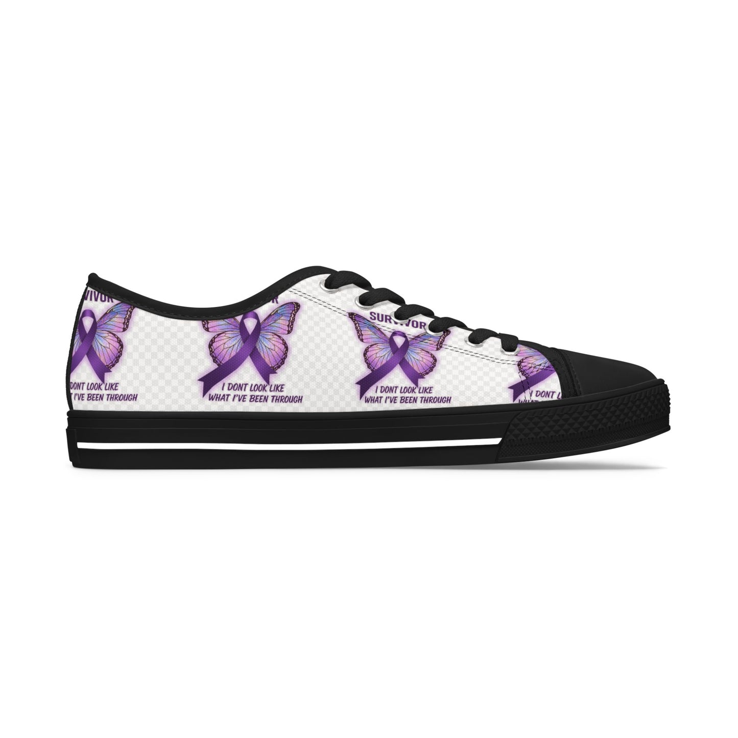 Domestic Violence Awareness Survivor Sneakers I Dont Look Like What Ive Been Through