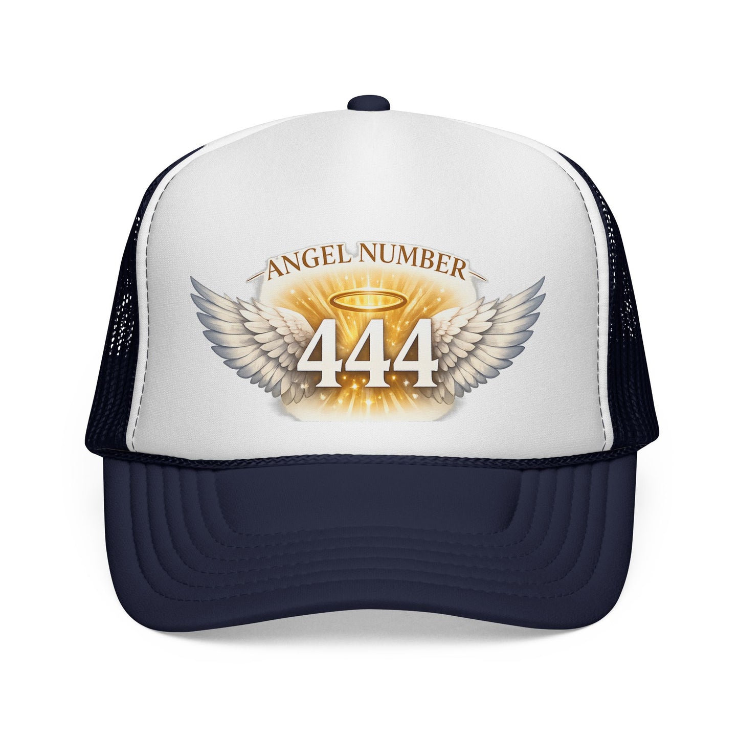 Angel Number 444 Spiritual Winged Halo Trucker Cap