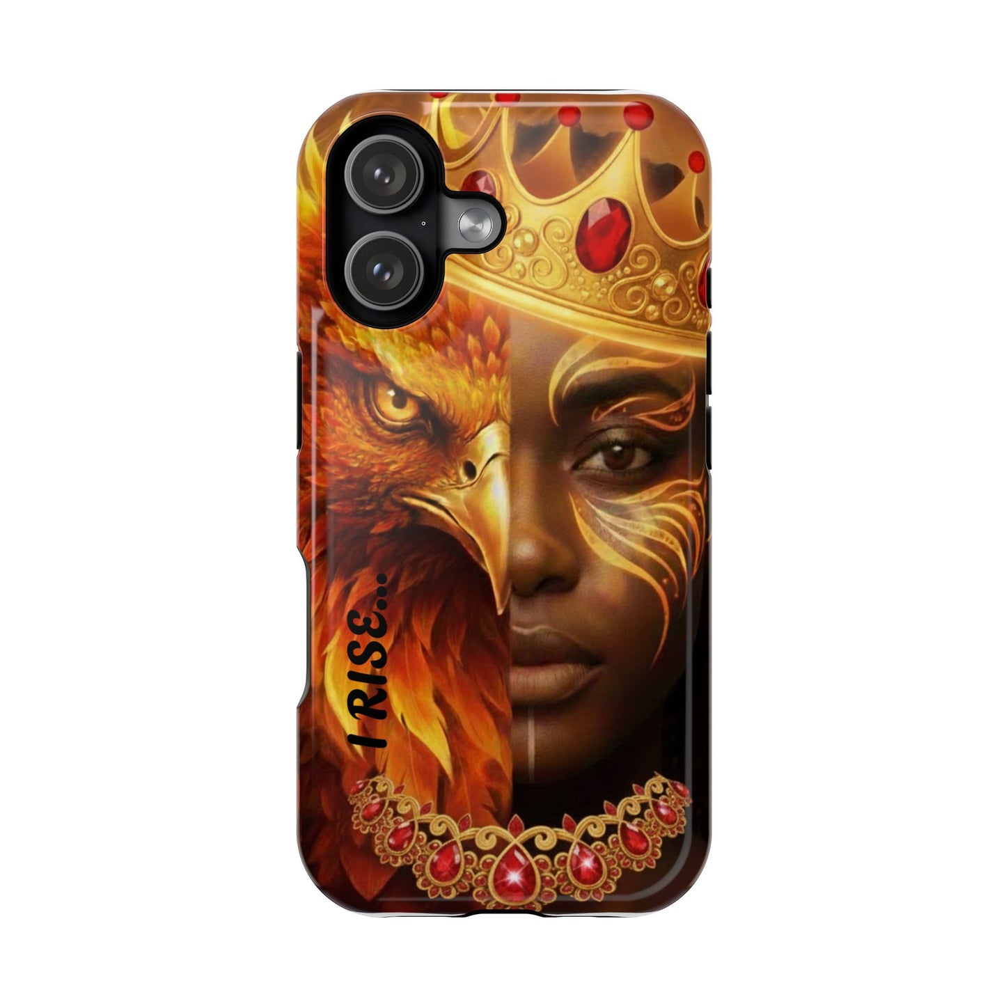 Phone Case  I Rise Phoenix Queen Magnetic Impact‑Resistant Case