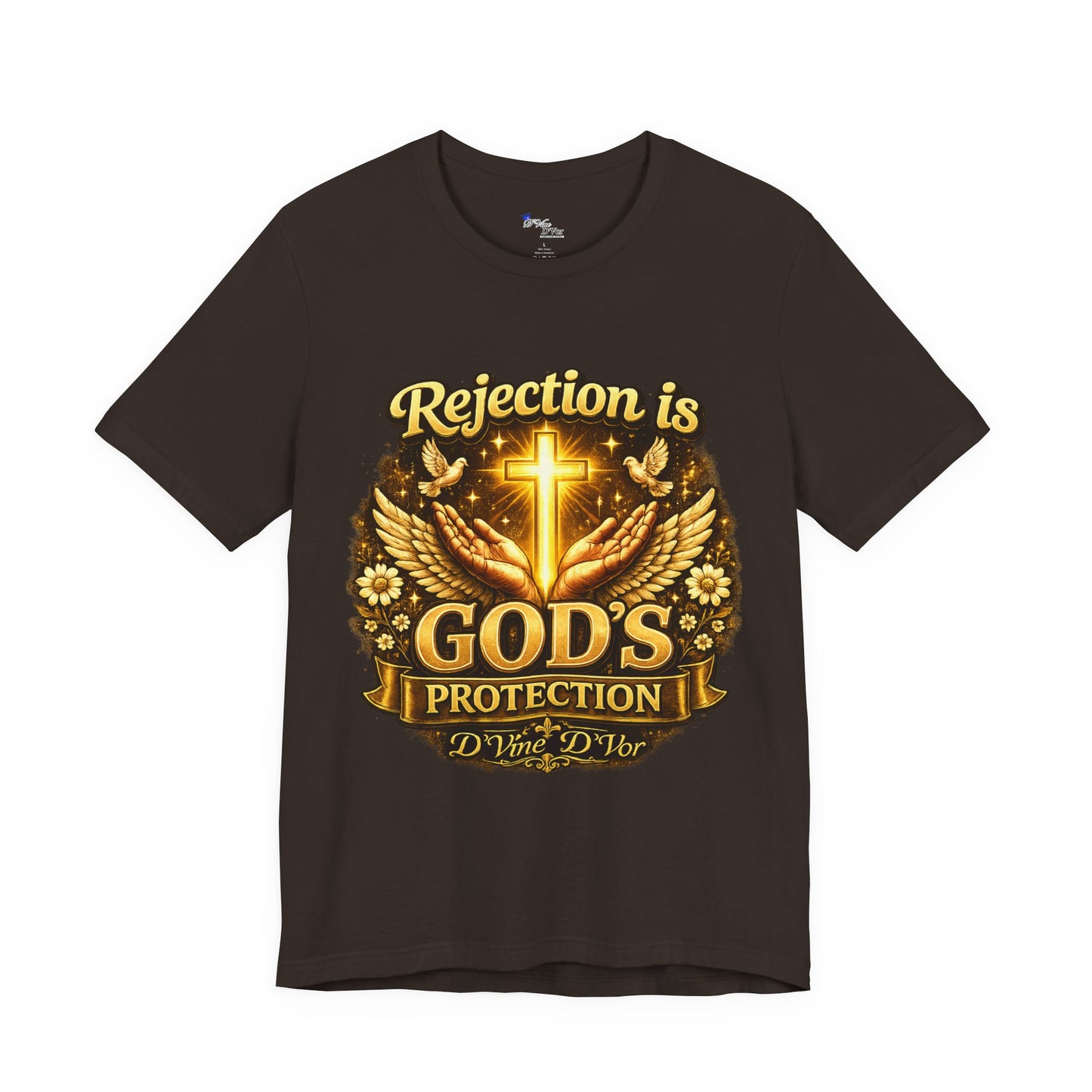 God's Protection Tee — "Rejection is God's Protection" Christian Faith T-Shirt