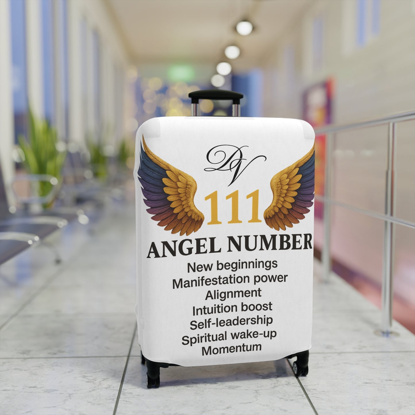 111 Angel Number Luggage Cover
