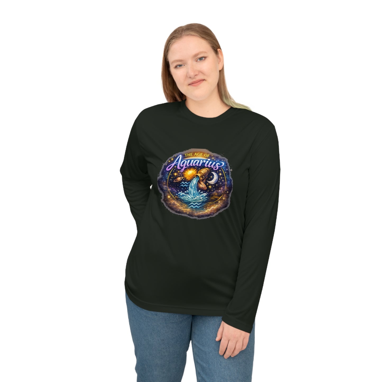 Aquarius Zodiac Long Sleeve Shirt