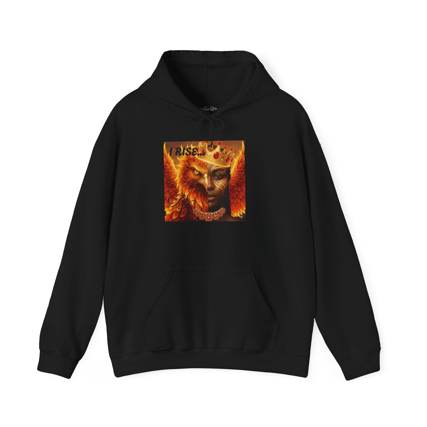 Hoodie — "I Rise" Fiery Queen Graphic Pullover