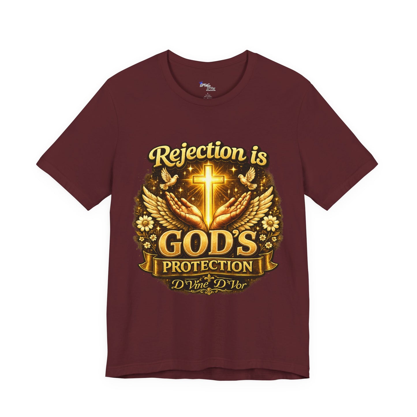 God's Protection Tee — "Rejection is God's Protection" Christian Faith T-Shirt