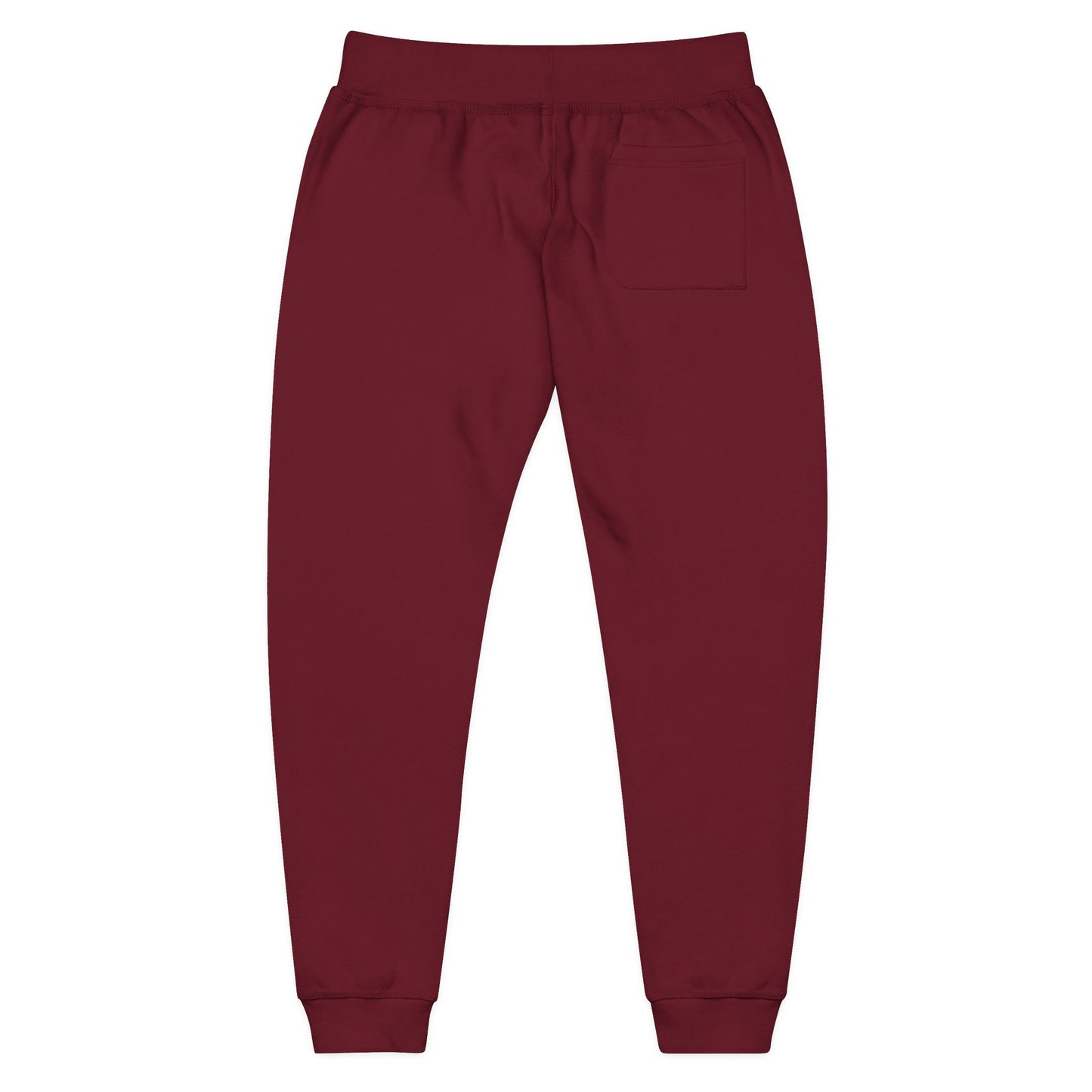 Embroidered Monogram Fleece Sweatpants — Cozy Coral Joggers