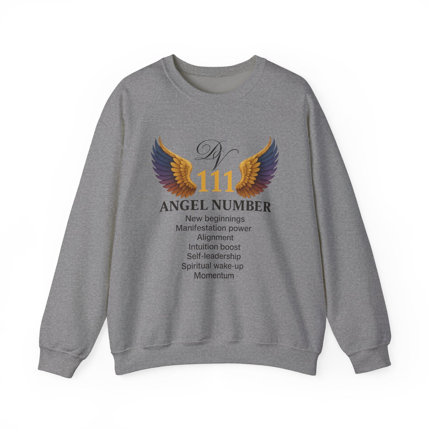 Angel Number 111 Spiritual Awakening Crewneck Manifestation & Alignment