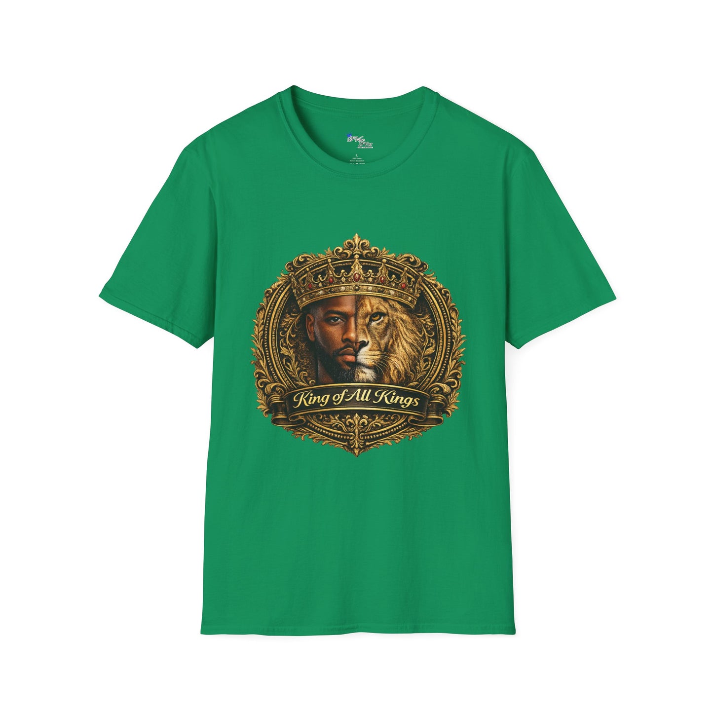 King of All Kings T-Shirt — Regal Lion & Crown Christian Faith Tee