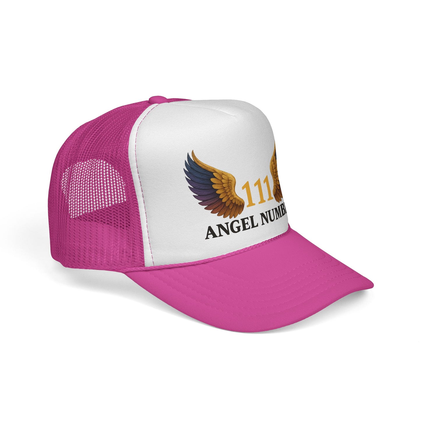 Trucker Cap 111 Angel Number Wings Spiritual Mesh Hat