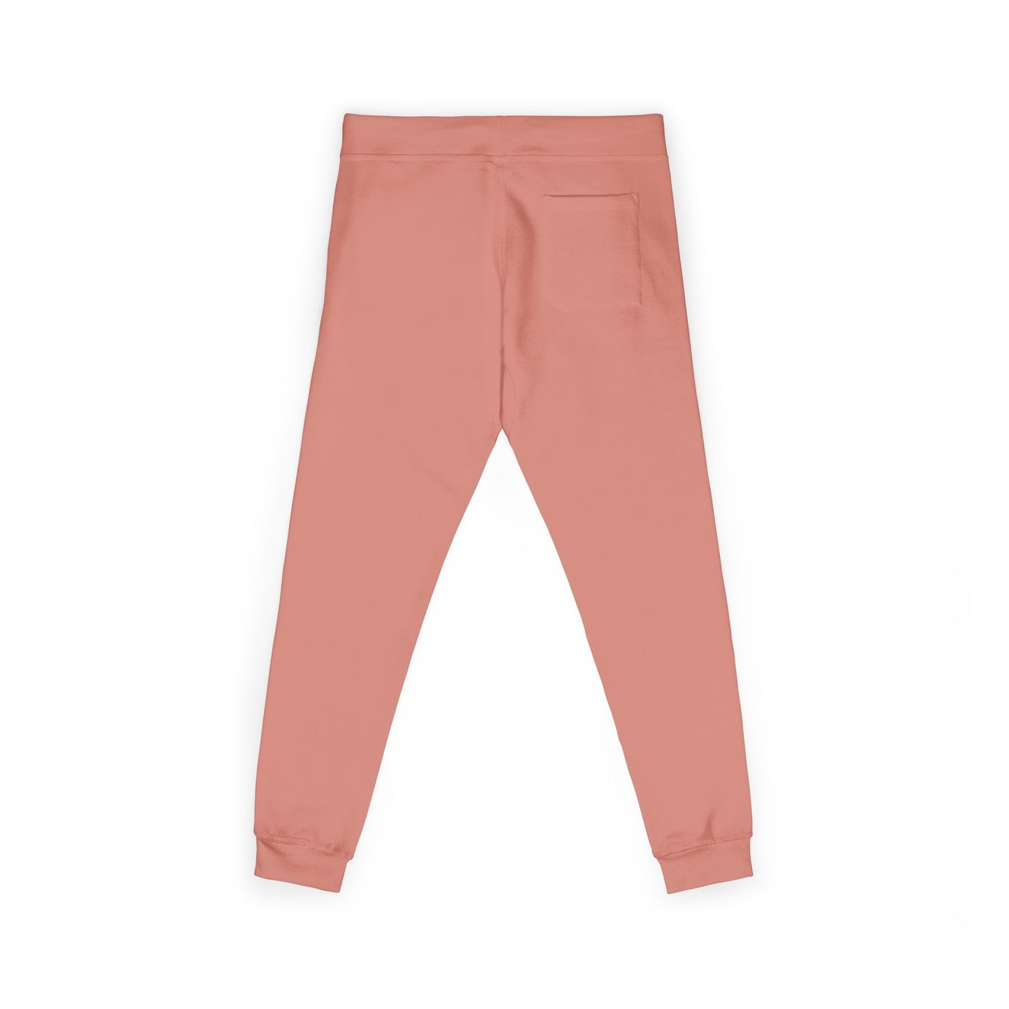 Embroidered Monogram Fleece Sweatpants — Cozy Coral Joggers