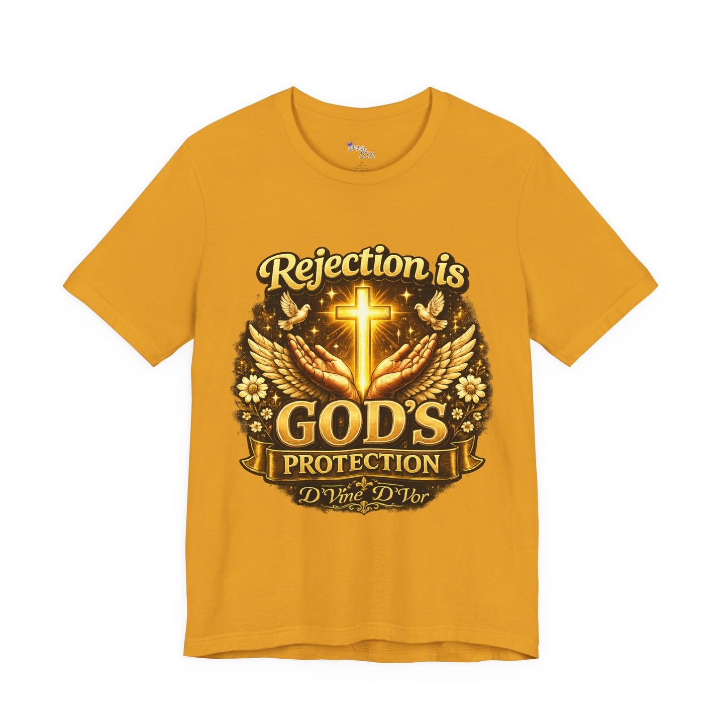 God's Protection Tee — "Rejection is God's Protection" Christian Faith T-Shirt