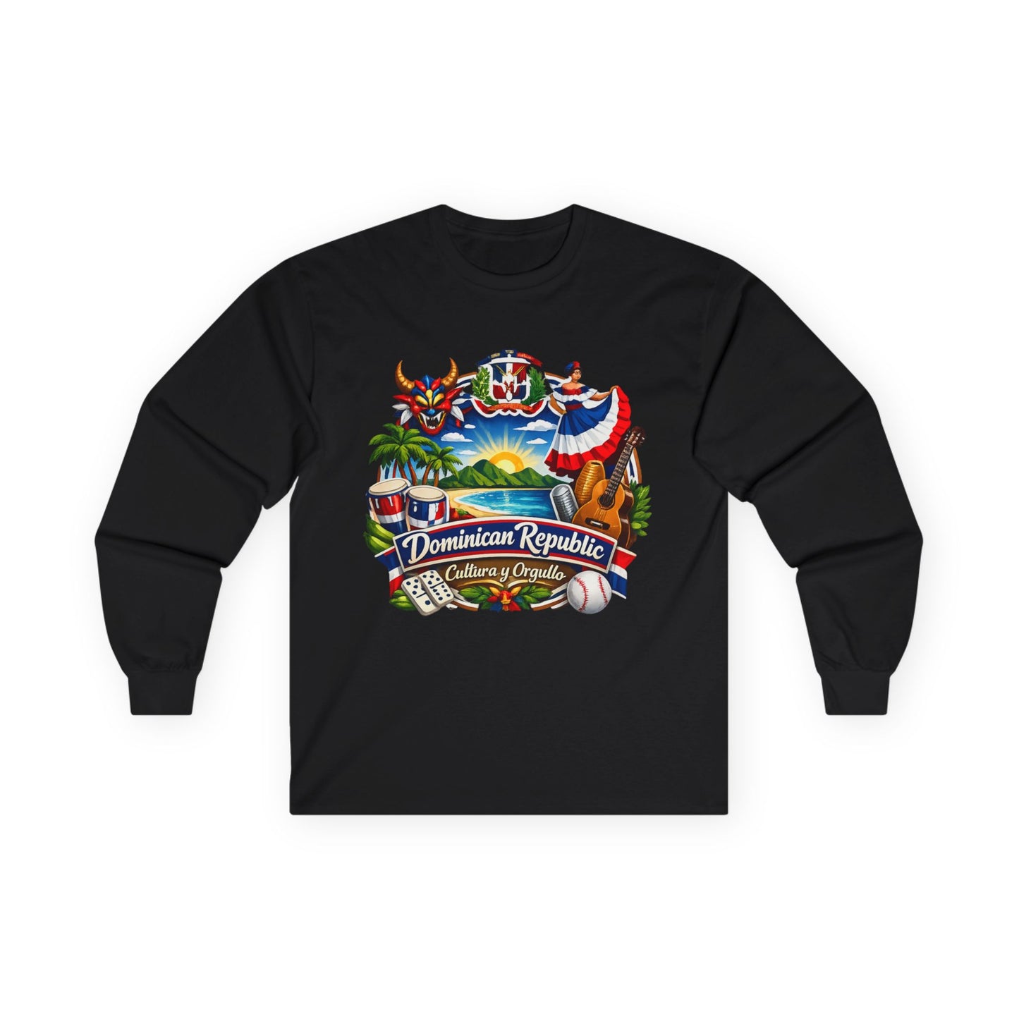 Dominican Republic Vintage Travel Long Sleeve Tee