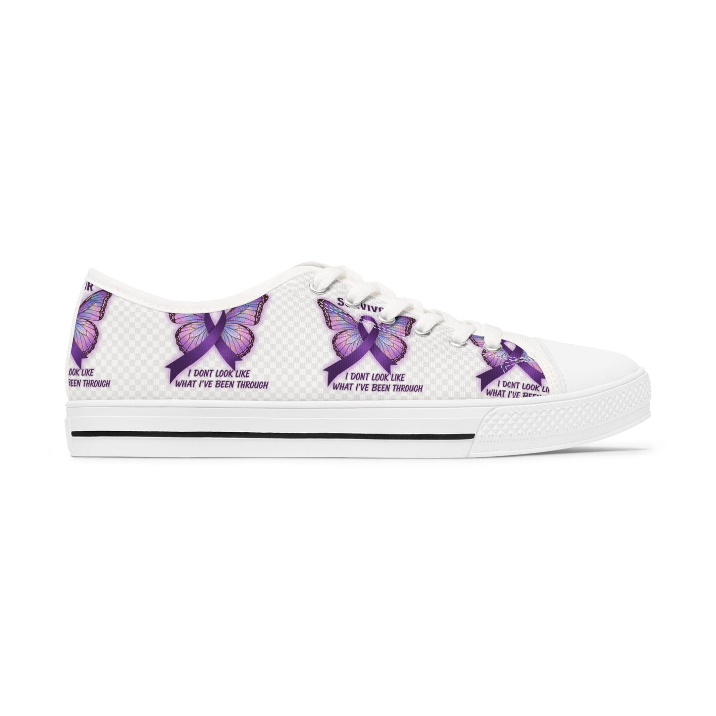 Domestic Violence Awareness Survivor Sneakers I Dont Look Like What Ive Been Through