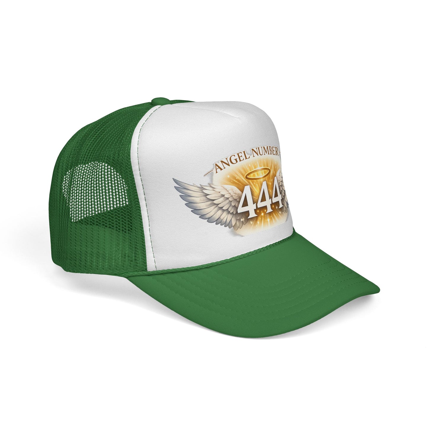 Angel Number 444 Spiritual Winged Halo Trucker Cap