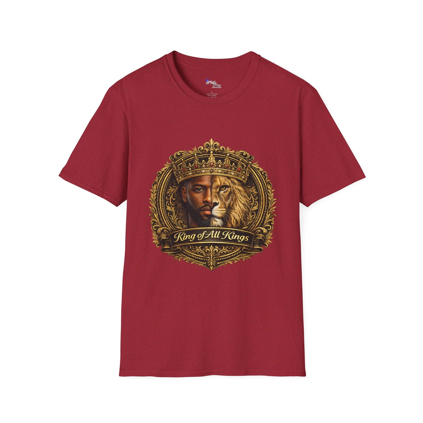 King of All Kings T-Shirt — Regal Lion & Crown Christian Faith Tee