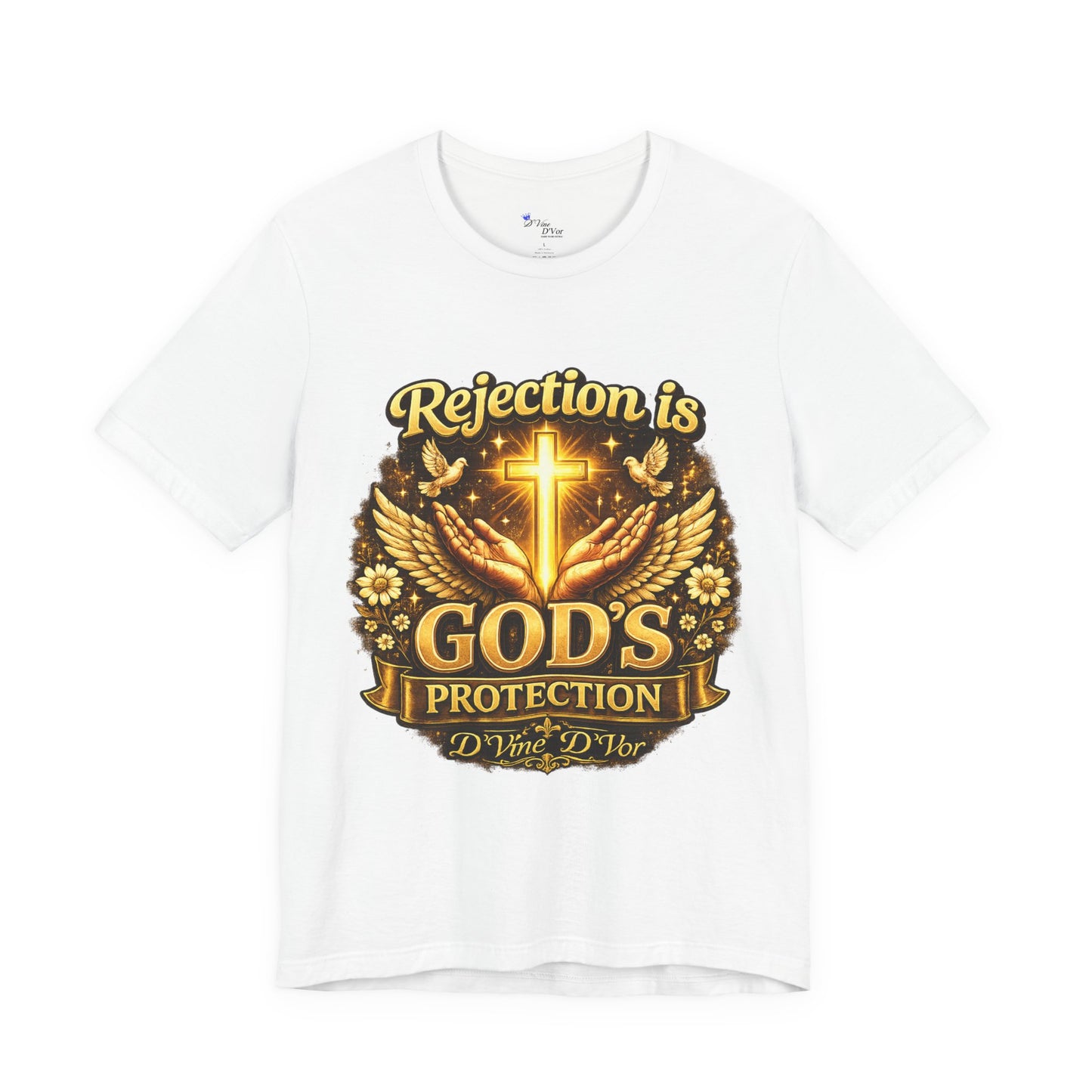 God's Protection Tee — "Rejection is God's Protection" Christian Faith T-Shirt